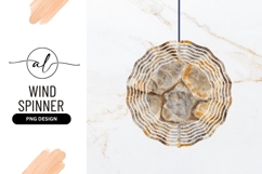 Agate Stone Slices Abstract Wind Spinner Round Png Product Image 1