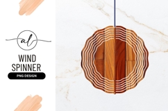 Wood Texture Pattern Round Png Wind Spinner Product Image 1