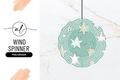Whimsical Starry Sky Wind Spinner Round Png Product Image 1