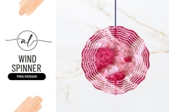 Pink Furry Hearts Wind Spinner Round Png Product Image 1