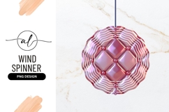 Pink Padded Texture Wind Spinner Round Png Product Image 1