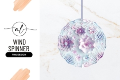 Pastel Paper Flower Circle Round Wind Spinner Product Image 1