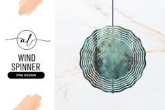 Misty Autumn Forest Round Wind Spinner Png Product Image 1