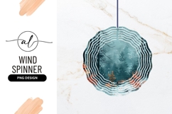 Snowy Forest Round Wind Spinner Png Product Image 1
