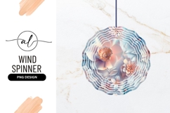 Abstract Pastel Flowers Decorative Round Background Product Image 1