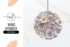 Round Wind Spinner Png Lilac Floral Arrangement Product Image 1