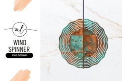 Patina Tiles Round Wind Spinner Png Product Image 1