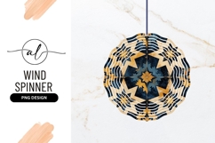 Round Abstract Geometric Pattern Wind Spinner Png Product Image 1