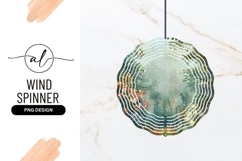 Enchanted Forest Winter Scene Round Wind Spinner Png Product Image 1