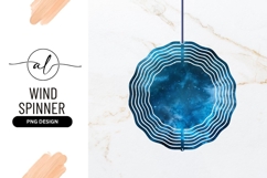 Abstract Blue Nebula with Starfield and Swirling Product Image 1
