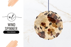 Floral Pattern with Brown and Beige Flowers and Black Leaves Product Image 1