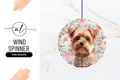 Yorkshire Terrier Portrait with Pink Roses Product Image 1