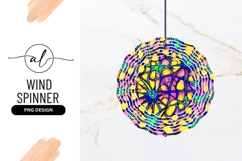 Colorful Wind Spinner Round Png Illustration Product Image 1