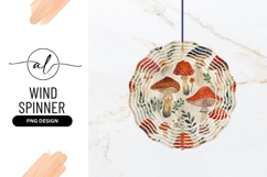 Watercolor Illustration of Various Mushrooms and Foliage Product Image 1