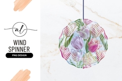 Pastel Tulips Floral Pattern with Pink Purple and White Product Image 1