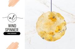 Yellow Poppy Flowers on Textured Background Wind Spinner Product Image 1
