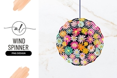 Floral Wind Spinner Round Png Product Image 1