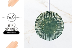 Floral Circle With Stars And Green Background Product Image 1