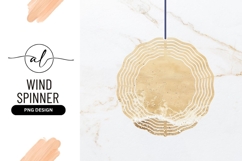 Ocean Wave Washing Over Sandy Beach Round Wind Spinner Product Image 1