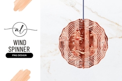 Christmas Tree Abstract Pattern Wind Spinner Round Png Product Image 1