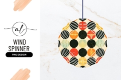 Abstract Vintage Wind Spinner Round Pattern Product Image 1