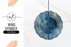 Watercolor Galaxy Texture Round Wind Spinner Png Product Image 1