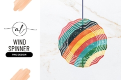 Colorful Rainbow Wind Spinner Round Png Product Image 1