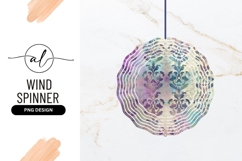 Elegant Damask Wind Spinner Round Png Product Image 1