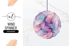 Pastel Feathers Illustration in Pink Purple and Blue Product Image 1