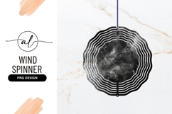 Abstract Black And White Wind Spinner Round Png Product Image 1