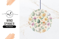 Easter Egg and Floral Pattern with Watercolor Style Flowers Product Image 1