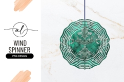 Teal and Silver Damask Pattern with Floral Scrollwork Product Image 1