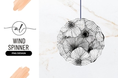 Black and White Floral Pattern Illustration Product Image 1