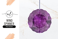 Purple Chandeliers Wind Spinner Round Png Product Image 1