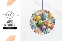 Colorful Painted Easter Eggs on a Textured Background Product Image 1