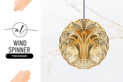 Art Nouveau Style Floral Ornament with Symmetrical Design Product Image 1