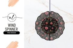 Heart Vines Decorative Circle Wind Spinner Round Png Product Image 1