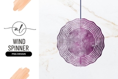 Abstract Purple Textured Circle Wind Spinner Round Product Image 1