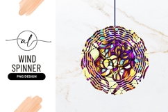 Colorful Abstract Wind Spinner Round Png Product Image 1