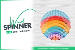 Colorful layered paper rainbow sky wind spinner Product Image 1