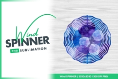 Watercolor Wind Spinner Round Png Product Image 1