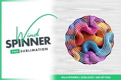 Colorful Abstract Wind Spinner Round Png Design Product Image 1