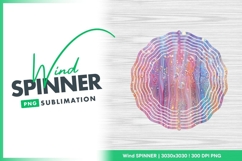 Abstract Colorful Wind Spinner Round Png Design Product Image 1