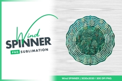 Green Wind Spinner Round Png Product Image 1