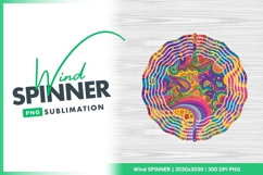 Colorful Wind Spinner Round Png Design Product Image 1