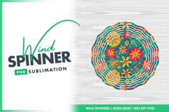 Colorful Round Wind Spinner Design Product Image 1