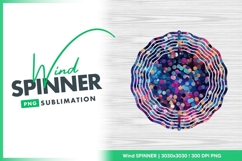 Colorful Wind Spinner Round Png Design Product Image 1