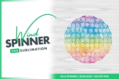Wind Spinner Round Png Sublimation Design Product Image 1