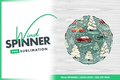 Christmas Wind Spinner Round Png Product Image 1