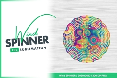 Colorful Wind Spinner Round Png Design Product Image 1